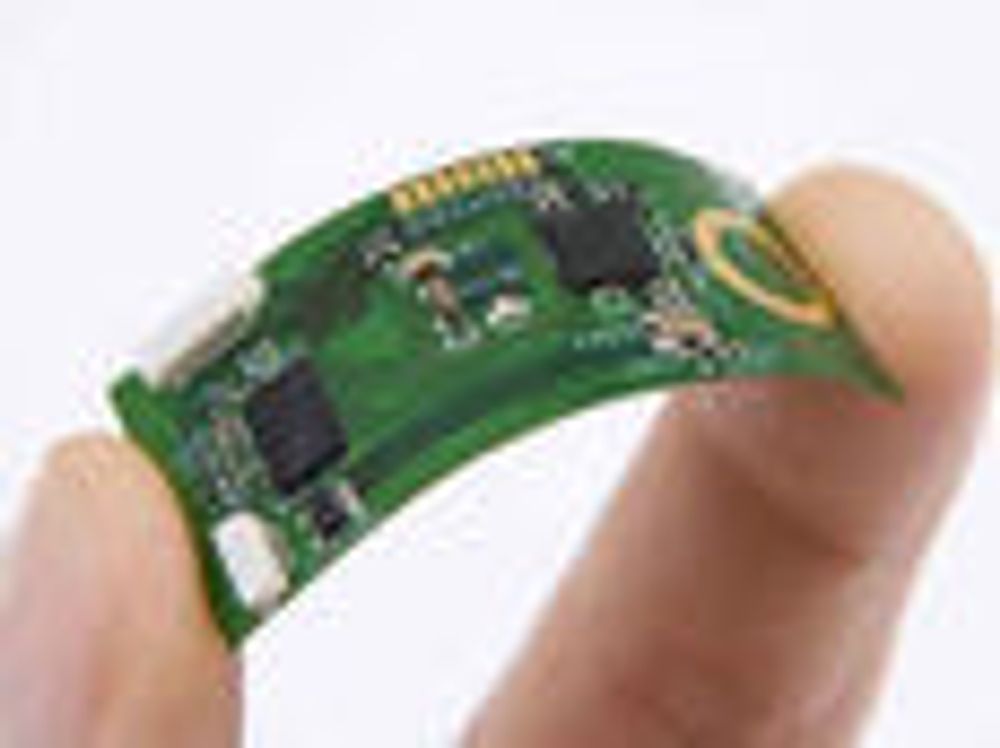 Imecs prototyp av et bøyelige system for overvåking av blant annet hjerterytme