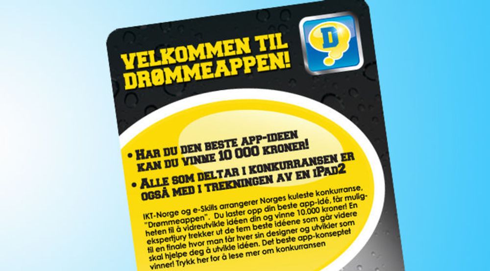 IKT-Norge har lagt ut denne plakaten om konkurransen på Facebook.