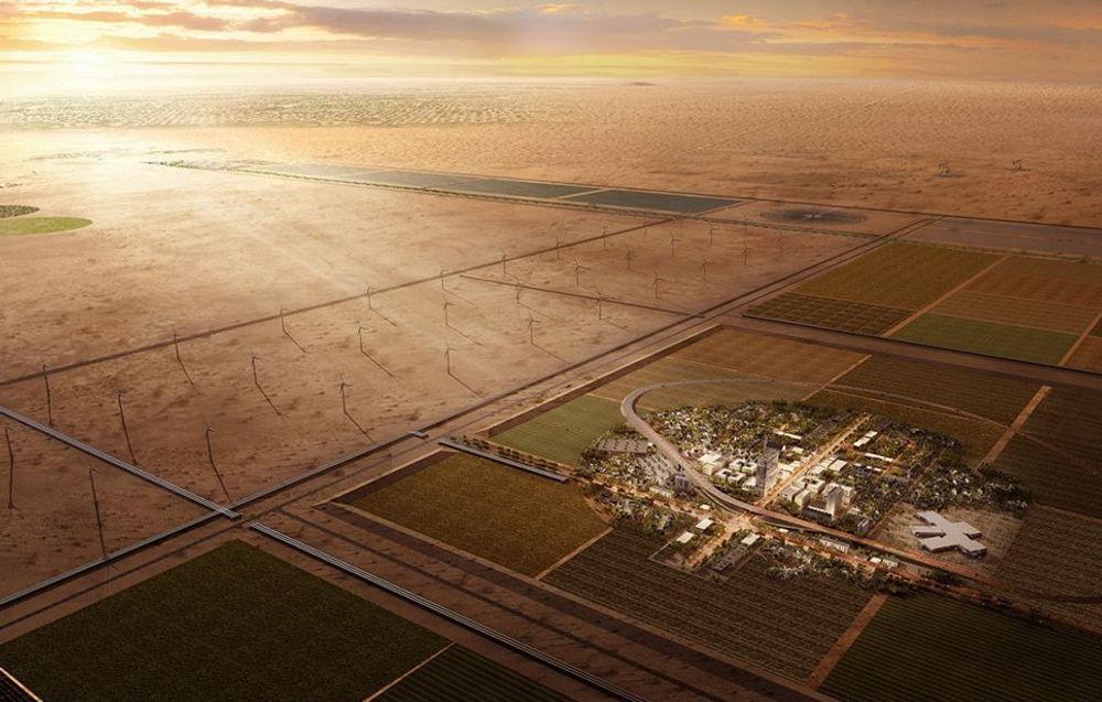Den planlagte, kunstige byen i New Mexico skal dekke over 40 kvadratkilometer i ørkenen.