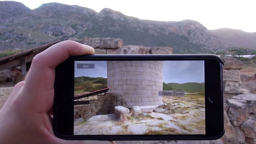 Phalasarna-appen til SitSim-prosjektet gjør det enklere for både turister og forskere, som besøker utgravningene av Phalasarna på Kreta, å forestille seg hvordan den tidligere havnebyen kan ha sett ut.