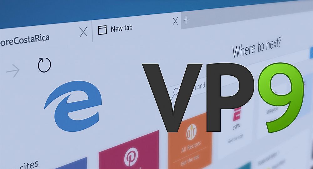 Microsoft Edge skal få støtte for videokodeken VP9, som trolig får følge av flere andre, åpne medieformater og -kodeker.