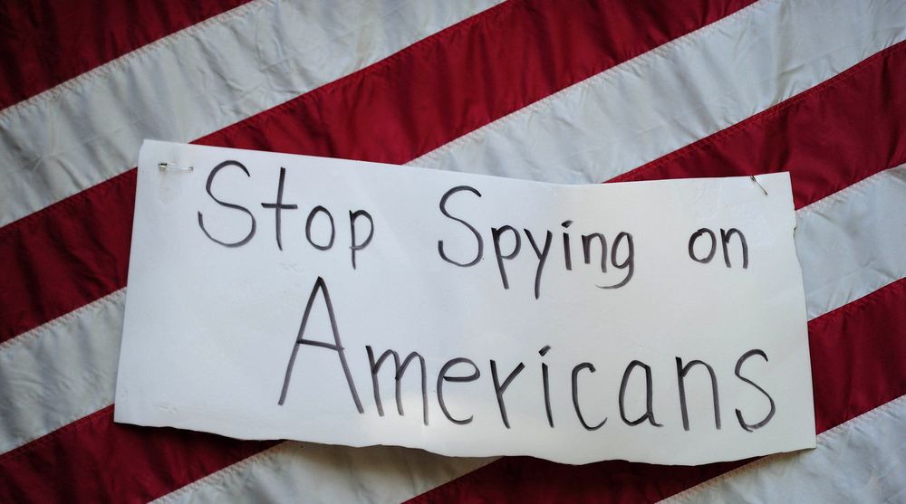 Portland, Oregon, 21. august i år: Protest mot NSAs etterretning.