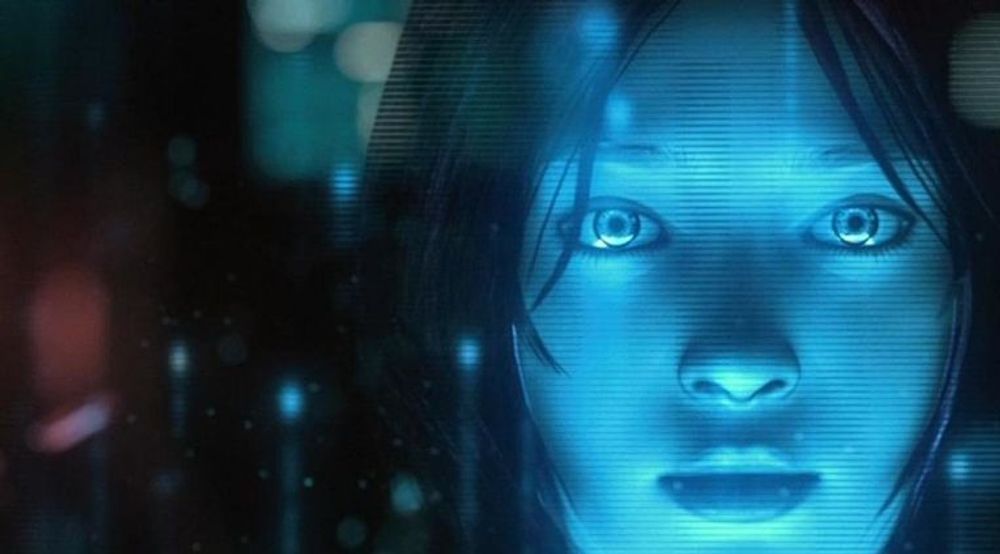 Den «virkelige» Cortana, slik hun fremstår i Halo-spillene.