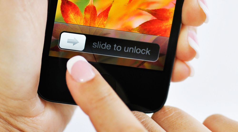 Apple patent på skyvelåsen i iOS som kalles for «slide to unlock»