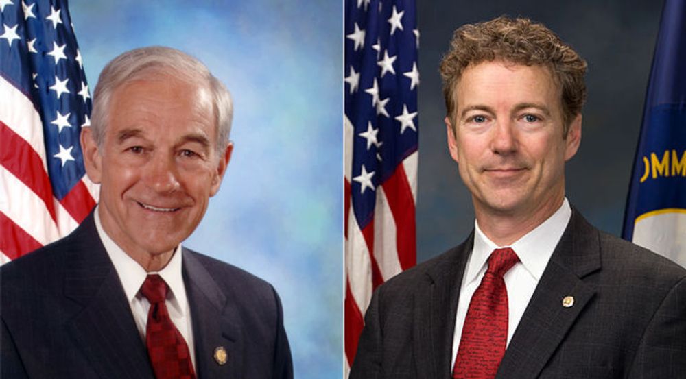 Far og sønn, Ron Paul og Rand Paul, vil at det republikanske partiet skal stå fram som forsvarer av personvern mot statlig overvåkning.