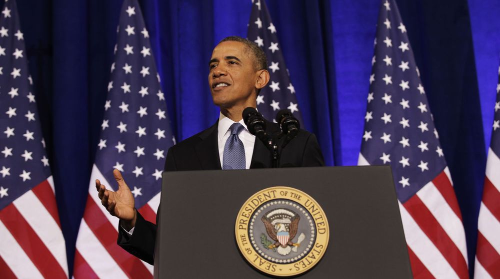 USAs president Barack Obama forsvarte USA og NSAs signaletterretning mot egne og utenlandske borgere i en tale i USAs justisdepartement sist fredag.