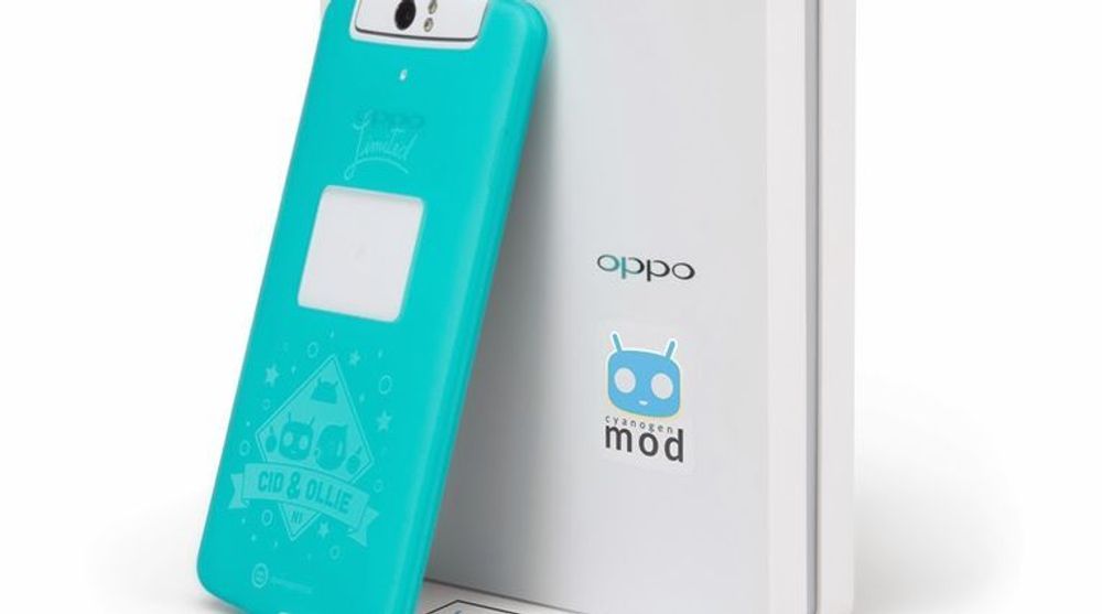 Oppo N1 med CyanogenMod. Standardutgaven av telefonen leveres med Color OS, en variant av Android som Oppo har satt sammen selv.