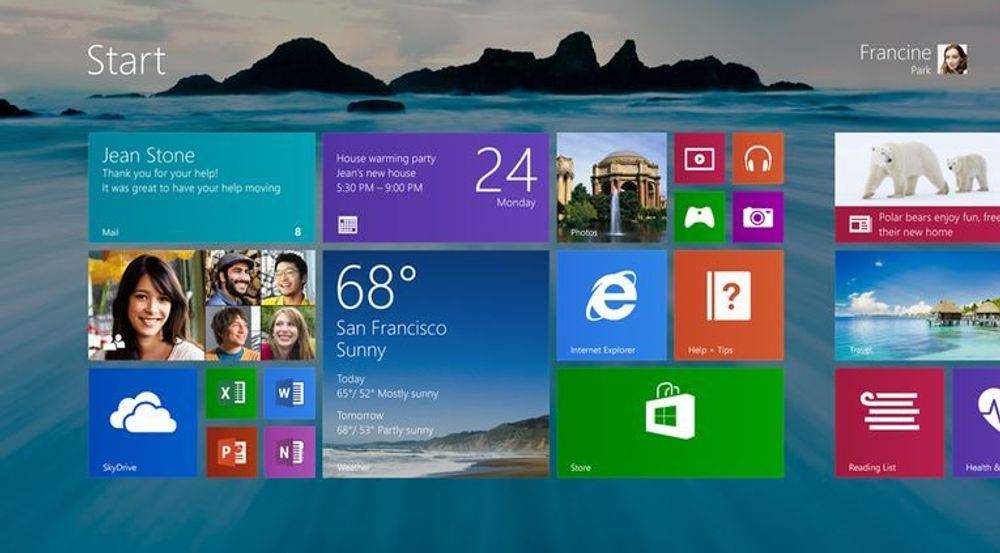 Bruken av Windows 8.X har økt i august.