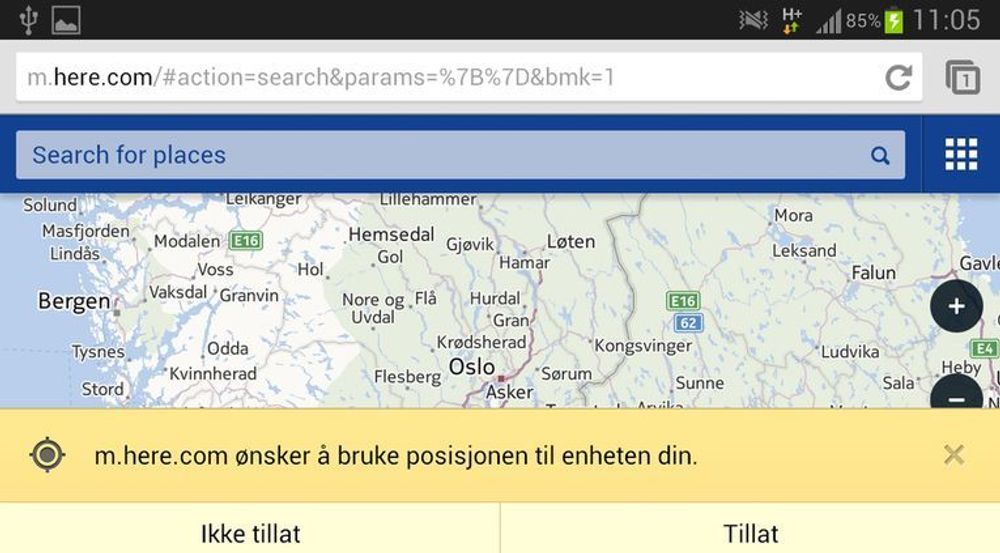 Karttjenester som Nokia Here er blant innholdet på weben som kan gi en bedre brukeropplevelse dersom de får tilgang til brukerens posisjon. Det er opp til den enkelte bruker om slik tilgang skal gis.