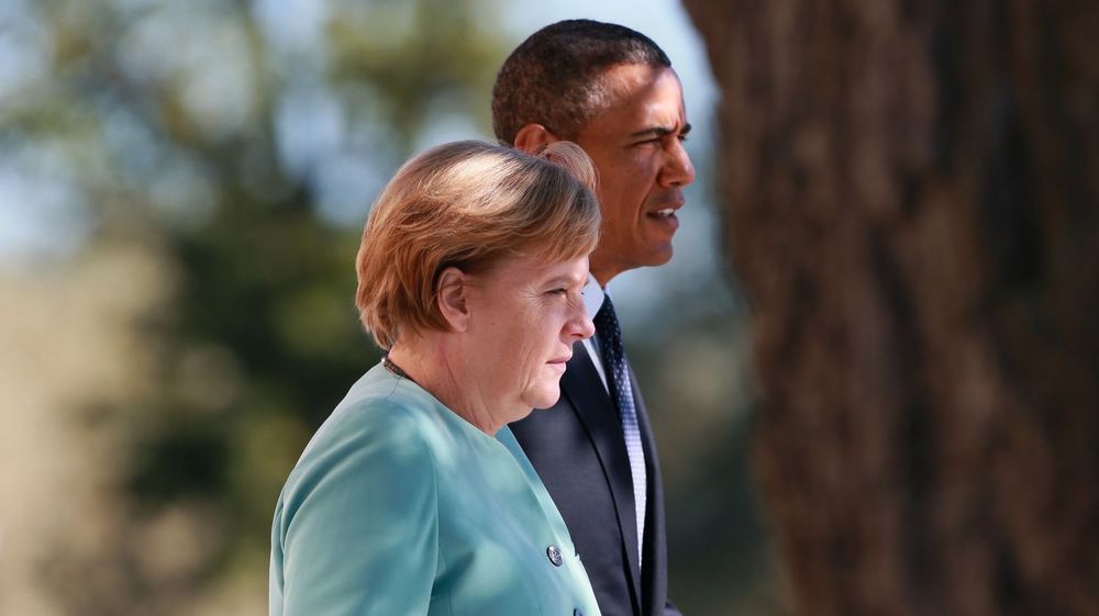 Angela Merkel og Barack Obama (i St. Petersburg tidlig i september i år): Hva betyr litt kyberspionasje blant gode venner?