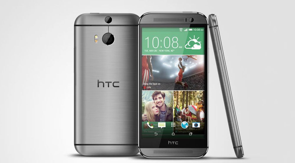 HTC ligger svært langt bak sine internasjonale konkurrenter, men ser tegn til bedring med lanseringen av nye HTC One M8 (bildet).
