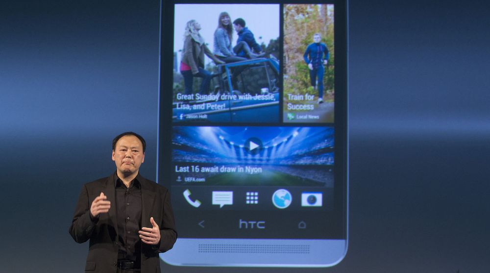 LØNNSKUTT: Peter Chou håper salget av avbildede HTC One kan snu de siste årenes redselsfulle utvikling for selskapet han leder.