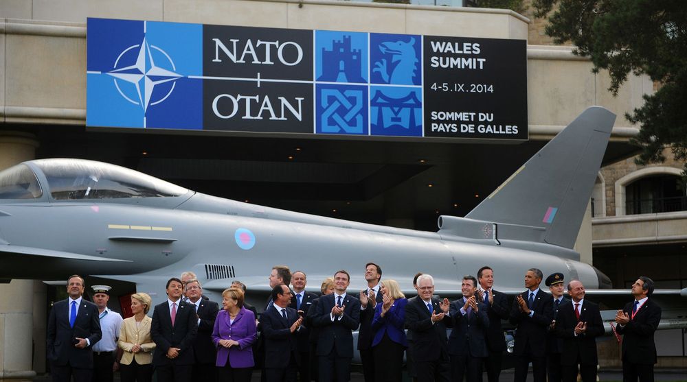 Statsledere på NATO-toppmøtet i Wales i forrige uke, der alliansen ble enige om å gjøre kyberforsvar til en del av NATOs hovedoppdrag.