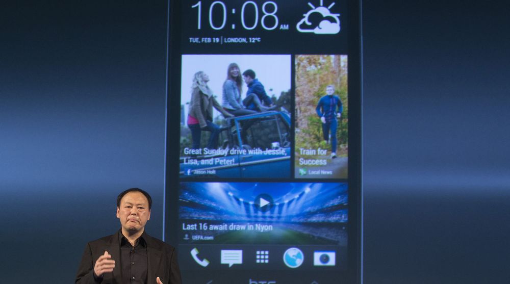 HTCs toppsjef, Peter Chou, lanserte flaggskipet One tidligere i år. Men salgsstarten er utsatt og resultatene uteblir. 