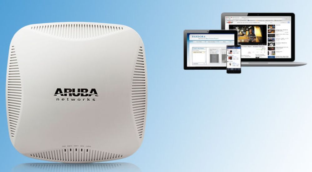 Aruba, her representert med det nye 802.11ac-aksesspunktet 220 Series, lanserer teknologi der WLAN-et sikrer optimal opplevelse og roaming for alle klienter ved å overstyre klientene.
