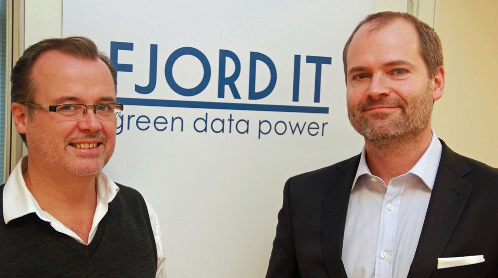 Helge Gallefoss og Petter Danbolt i Fjord IT mener det er stort behov for en europeisk nettsky. Selskapet har fått napp hos flere store aktører i Tyskland.