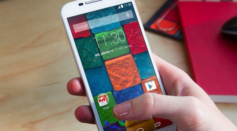 Motorola Mobility skal fortsatt selge smartmobiler med egen merkevare nå som selskapet har blitt kjøpt av Lenovo. På bildet vises smartmobilen Motorola Moto X.