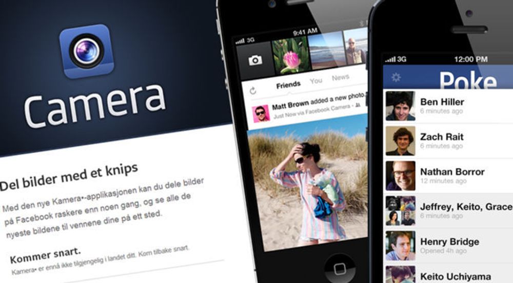 Over og ut for Camera og Poke, to klonede apper som aldri ble noen suksess for Facebook.