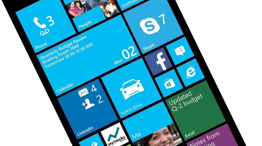Windows Phone 7 Update 3 kan vise seks fliser i høyden på skjermer med full HD-oppløsning.