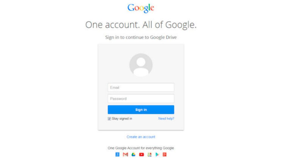 Dette er ikke Googles innloggingsside, men et Google-dokument som lurer brukeren til å fylle inn brukernavn og passord.