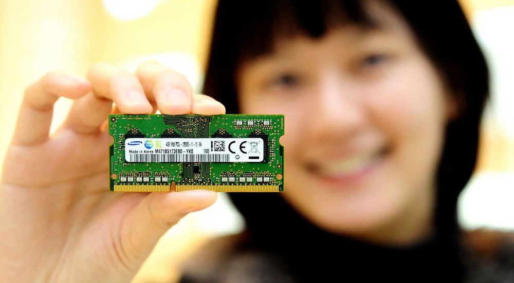 KRYMPER: Samsung melder at de nå starter masseproduksjon av DDR3-minne med 20 nanometer prosessteknologi.