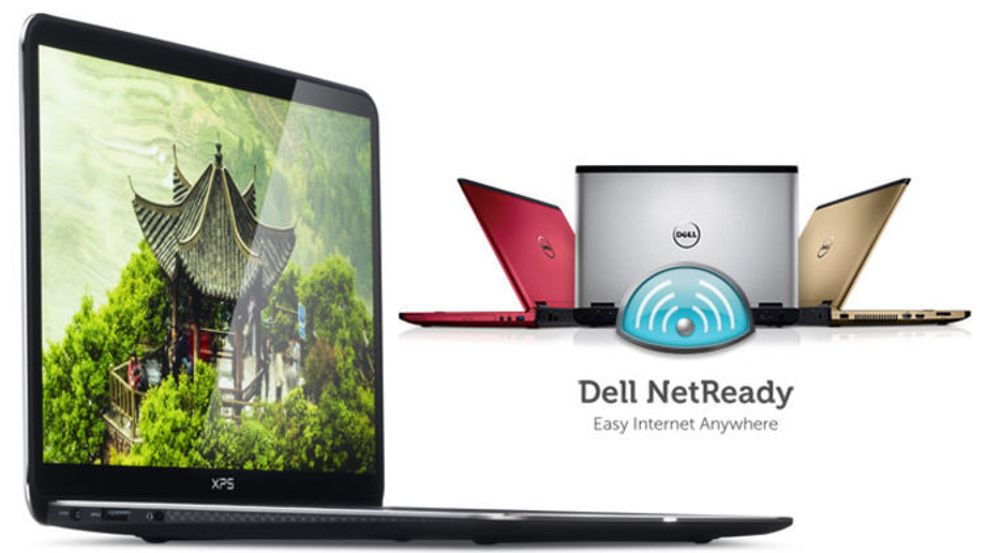 NetReady tilbys på utvalgte modeller i alle Dells serier av bærbare pc-er.