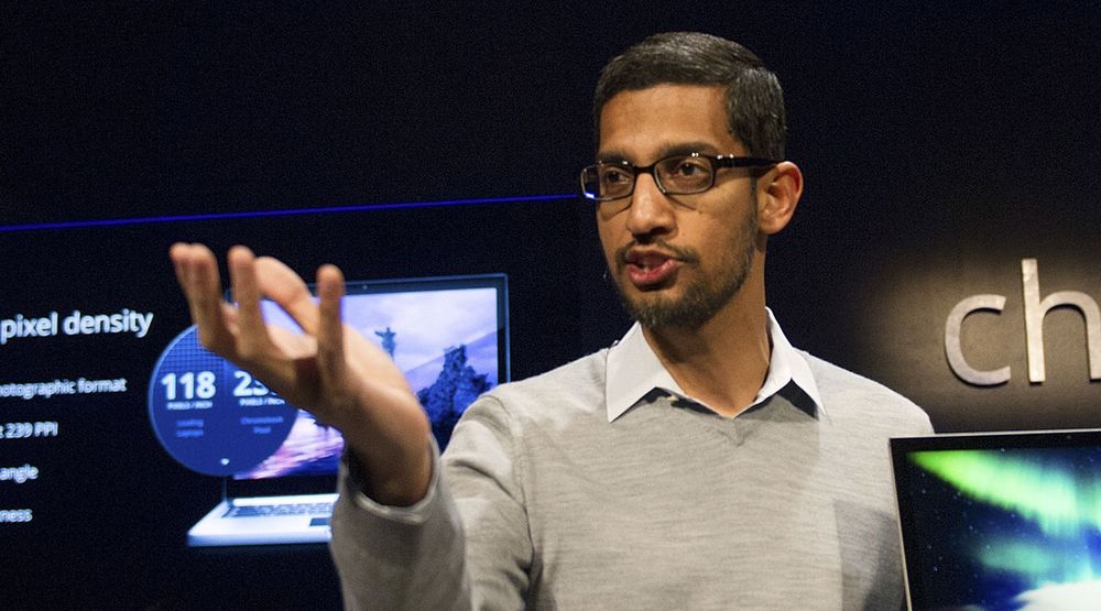 Sundar Pichai er senior visepresident i Google og sjef for selskapets Android-, Chrome- og Google Apps-virksomhet. Han avviser at Google  har tilbudt seg å kjøpe WhatsApp.