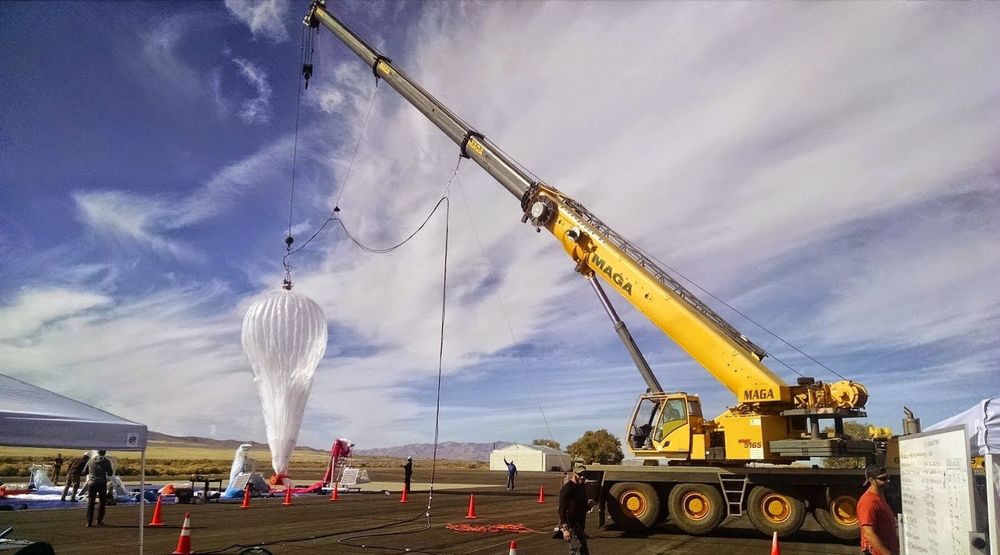 Den mest moderne versjonen av Project Loon-ballongen.