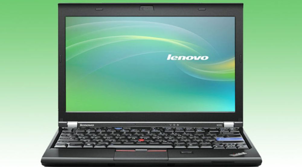 Bærbare pc-er utgjør 52 prosent av Lenovos omsetning. Bildet viser en Thinkpad x220a.