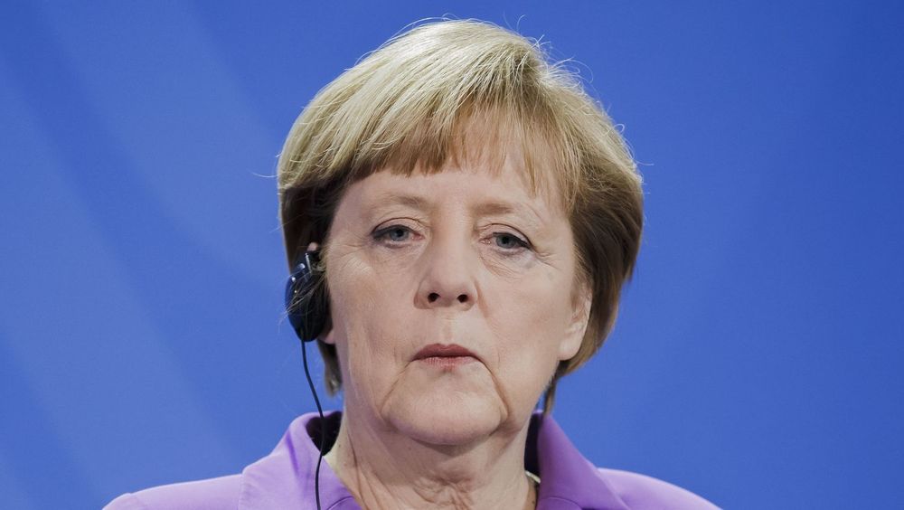 Den tyske delegasjonen var i USA etter at Tysklands påtalemyndighet forrige uke innledet etterforskning av en ansatt i den tyske etterretningstjenesten BND. Bildet viser Tysklands statsminister Angela Merkel fra april i år.
