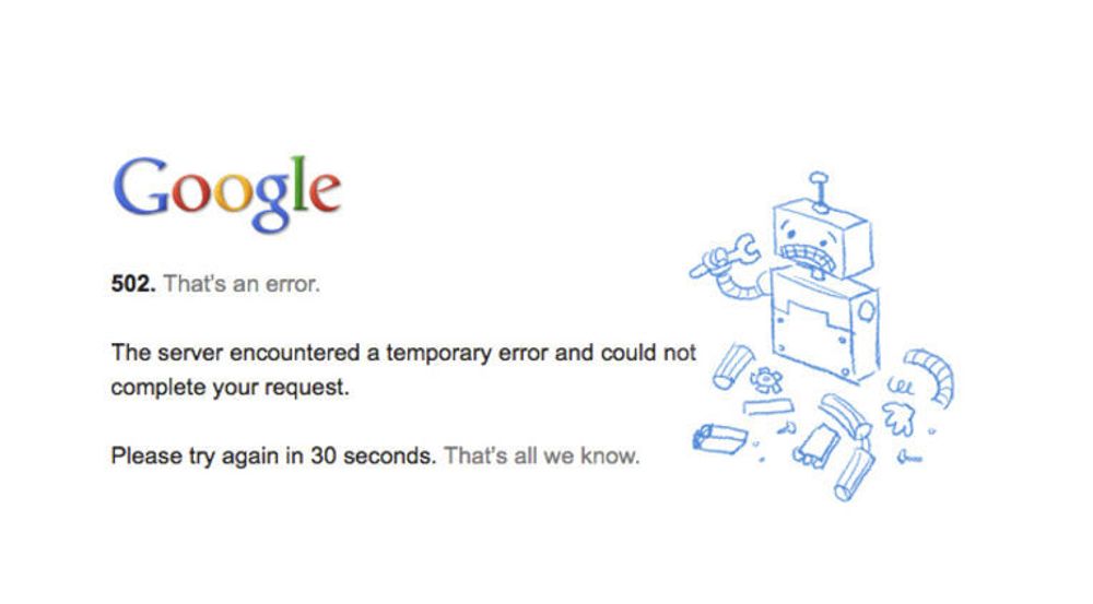 Flere Google-tjenester var i går utilgjengelige for en del kunder i mellom 1 og 2 timer.