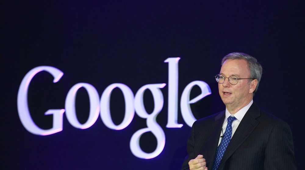 Googles styreformann, Eric Schmidt, ble i går intervjuet under et arrangement i New York om alt fra Android til personvern. Her er han avbildet under et besøk i Sør-Korea tidligere i år.