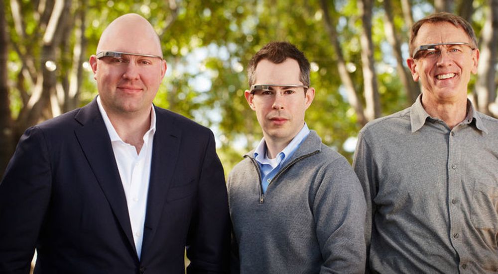 Marc Andreessen (t.v), Bill Maris og John Doerr jakter gründere som kan komme med gode ideer til Google Glass. 