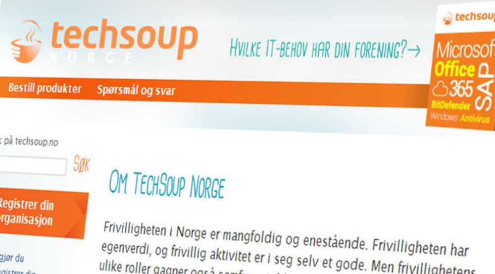 - I dag er en stor dag både for frivilligheten i Norge. I samarbeid med Microsoft, SAP og BitDefender lanserer vi TechSoup Norge, sier Frivillighet Norge.