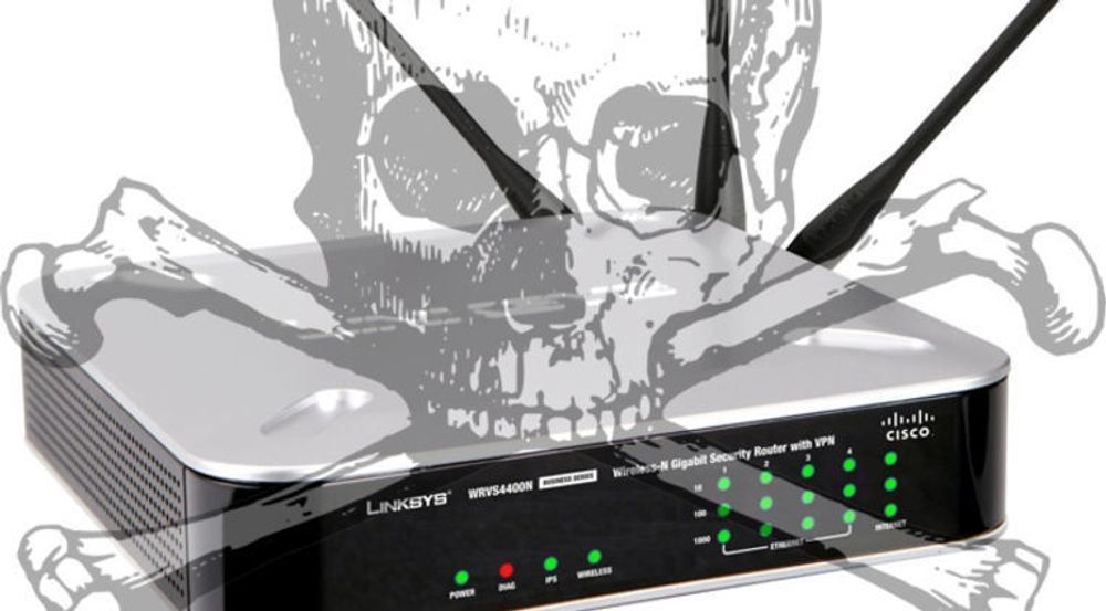 Forskere har funnet en bakdør i den til nå antatt beste sikkerhetsteknologien for trådløse datanett, WPA2. Dersom opplysningene i rapporten faktisk stemmer, må alle rutere, aksesspunkter og klientutstyr enten oppdateres eller skiftes ut. Cisco-ruteren som er avbildet er i så fall bare én av mange som er berørt.