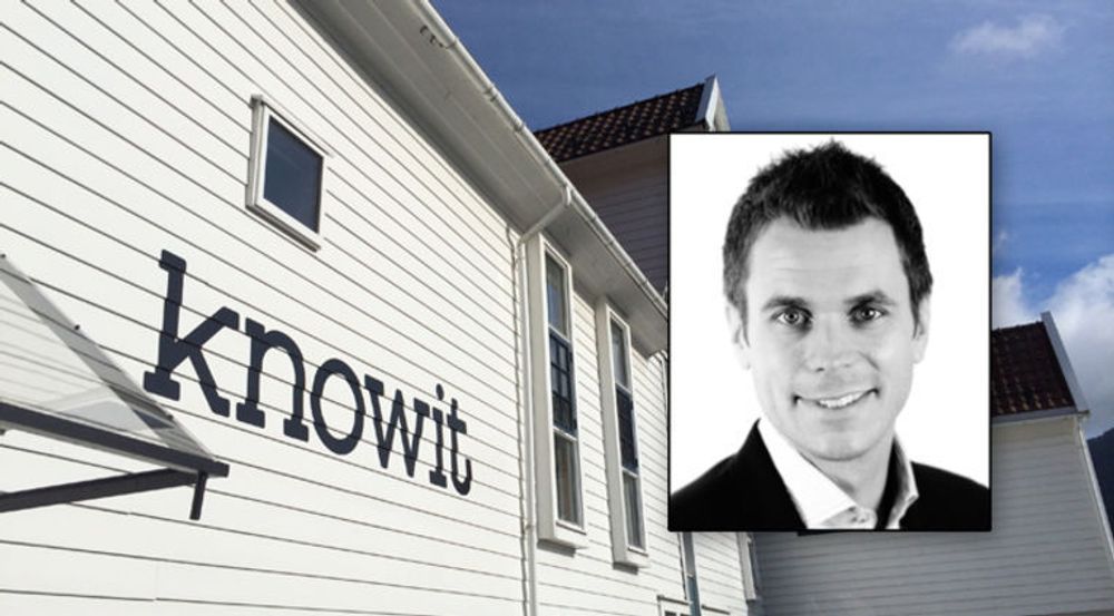 Henrik Lie-Nielsen i IT-konsulentselskapet Knowit melder om vekst i Norge.