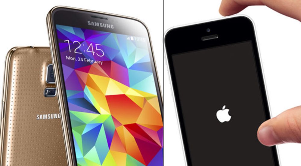 Et mindre antall Samsung Galaxy S5 og Apple iPhone 5 har feil og må byttes eller repareres.
