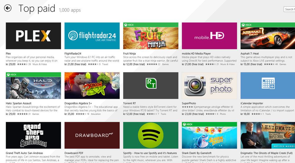Windows Store-apper til Windows 8 kan nå selges til lavere pris enn tidligere.