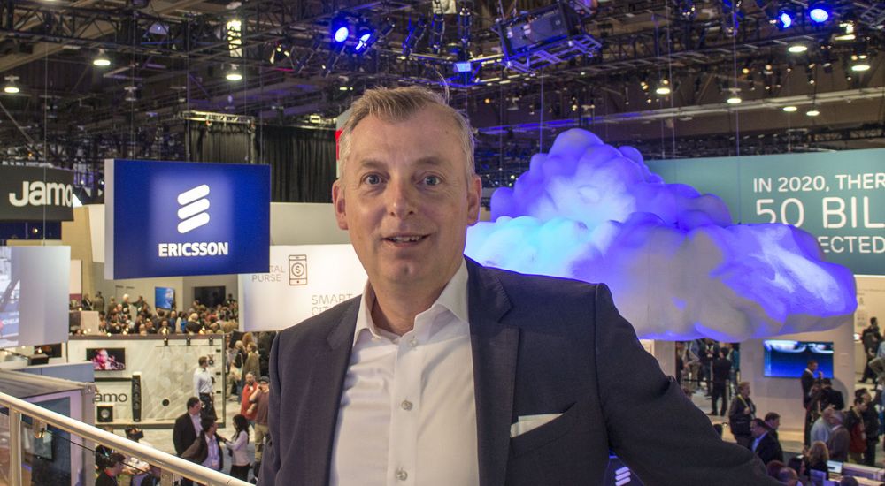PÅ CES: Ulf Ewaldsson er teknologidirektør i Ericsson og er på CES i Las Vegas for å treffe kunder og samarbeidspartnere.