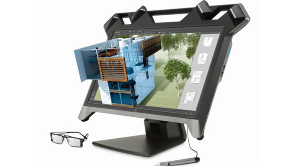 HP hevder de visker ut barrierene mellom den digitale og den fysiske verden med sin nye 3D-skjerm, som krever passive 3D-briller.