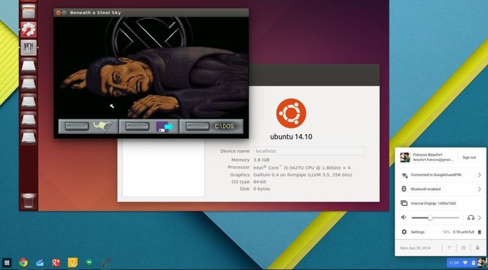 Med den nye utvidelsen til Chrome OS og programvaren crouton kan man kjøre blant annet Ubuntu i et eget vindu i Chrome OS. Det gir tilgang til en rekke applikasjoner som i dag ikke er tilgjengelige for Chrome OS.