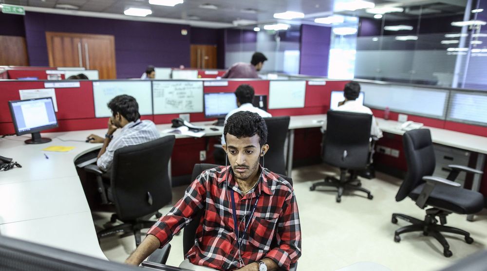 En Tata-ansatt jobber fra kontoret i Chennai. Nå får indiske IT-ansatte enda en norsk kunde: DNB. 