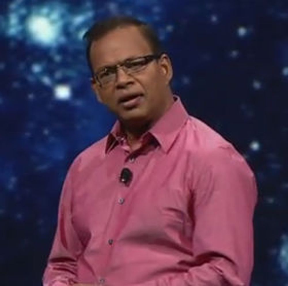 Sjef for Google Search, Amit Singhal, under årets Google IO-konferanse.
