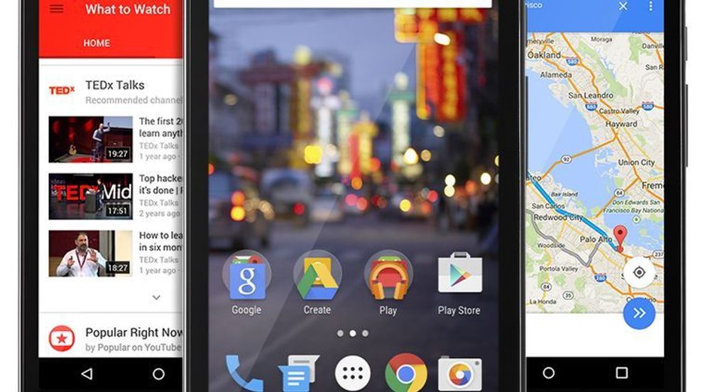 Et knippe indonesiske Android One-enheter.