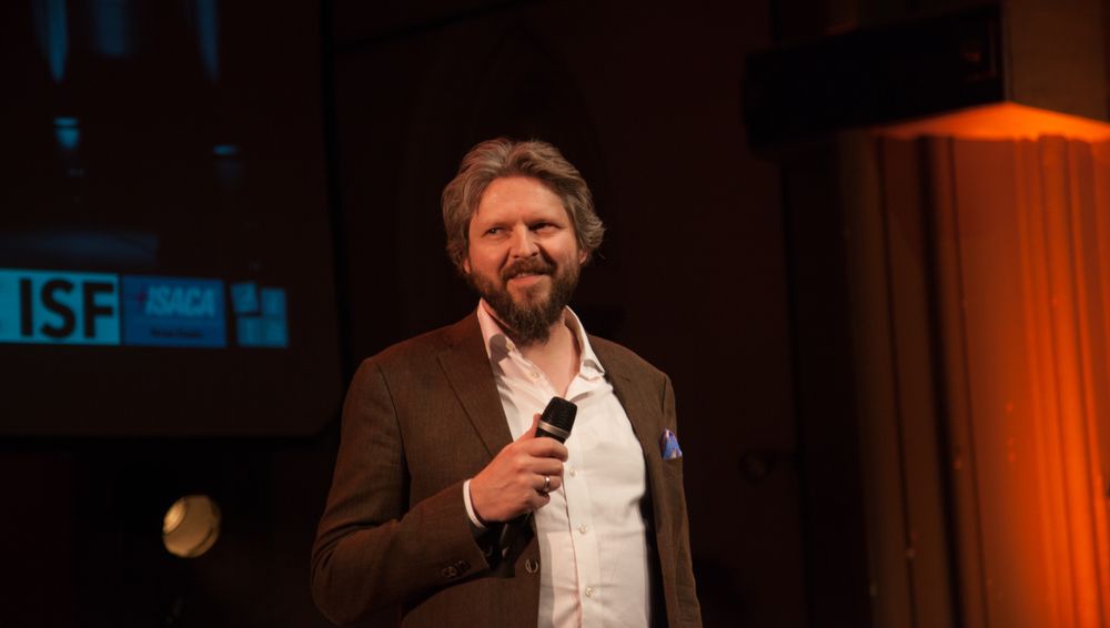 GRÜNDER: Geir Bækholt mottok Rosing-prisen for IT-sikkerhet for sitt oppstartsselskap Crypho.