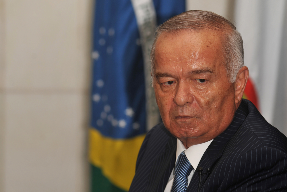 Usbekistans diktator Islam Karimov. Bildet er tatt under et statsbesøk i Brasil i 2009.