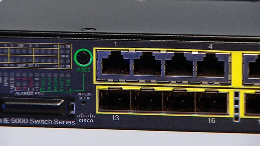 Det er to svitsjmodeller i Ciscos Industrial Ethernet (IE) 5000-serie som kan være berørt av kortslutningsfeilen.