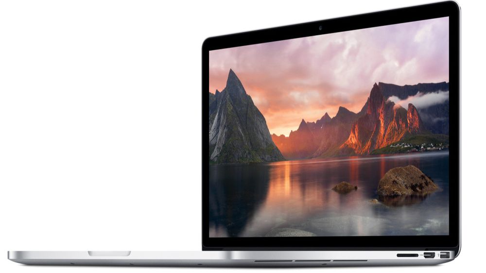 Apple er den eneste av de større pc-leverandørene som økte leveransene i 2015. Her representert ved en Macbook Pro.