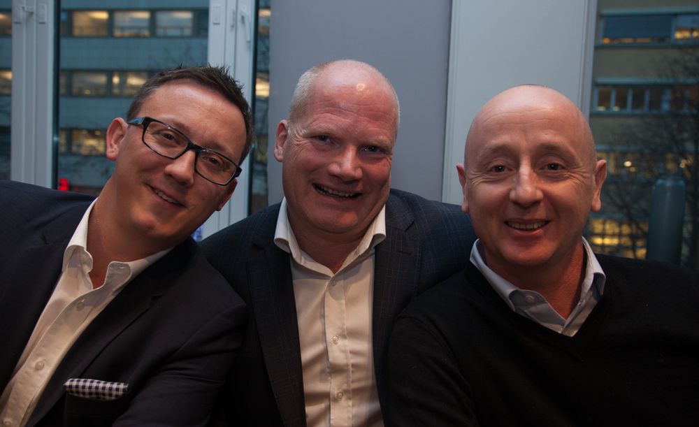 Forlot EMC for å etablere konkurrerende virksomhet i Norge: (fra v.) Kjetil Wathing, Øyvind Stubberud og Cedric Jucker.