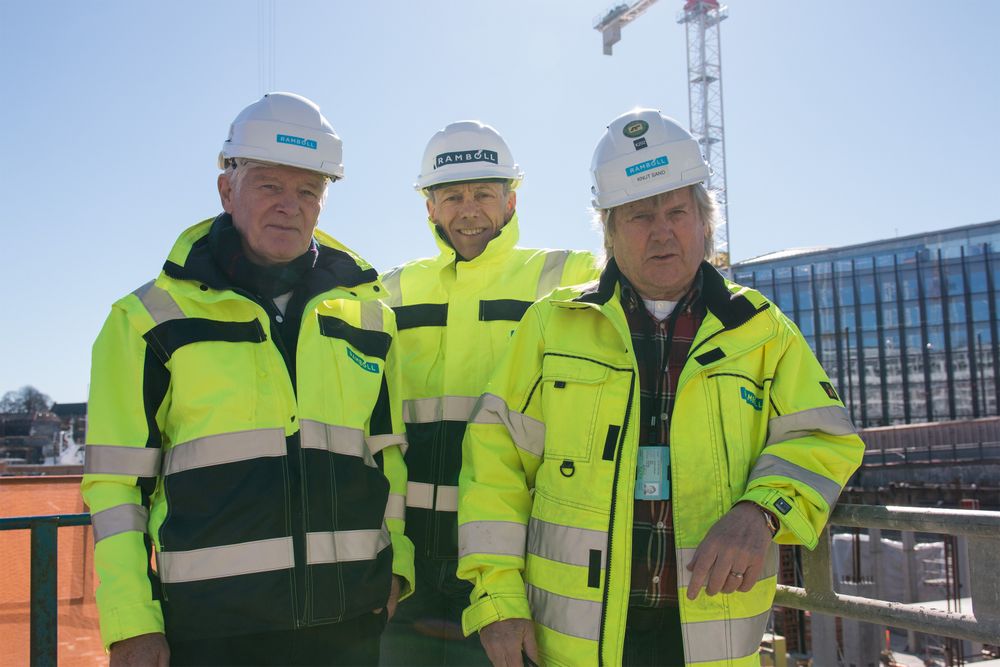 Ivar Barstad, Svein Borgen og Knut Sand er del av lederteamet for det nye Nasjonalmuseet, med påpeker at det står langt flere mennesker bak det gigantiske prosjektet.